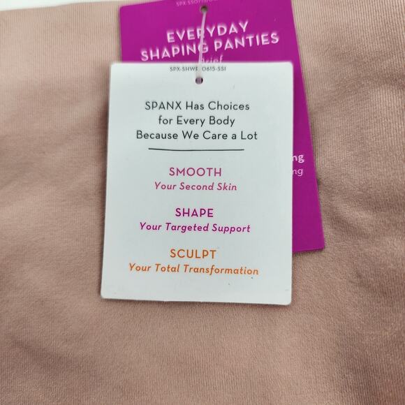 Spanx Everyday Shaping Brief - Vintage Rose - Size Large NWT - Picture 2 of 4